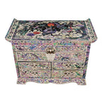 Mother of Pearl Art Drawer Jewelry Box Gift Trinket Keepsake Treasure Chest Case