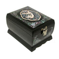 Mother of Pearl Music Jewelry Box Ring Necklace Brooch Trinket Case Chest Holder