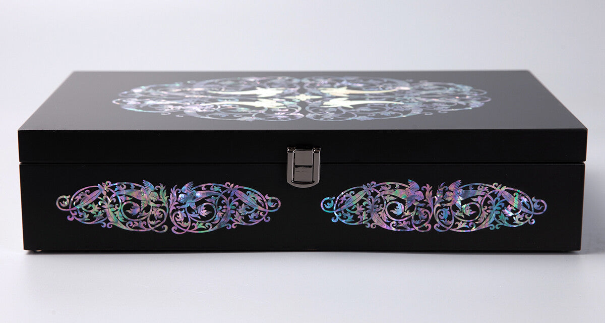 Mother of Pearl Archangel Sunglass Box Eyeglasses Display Storage Case Organizer