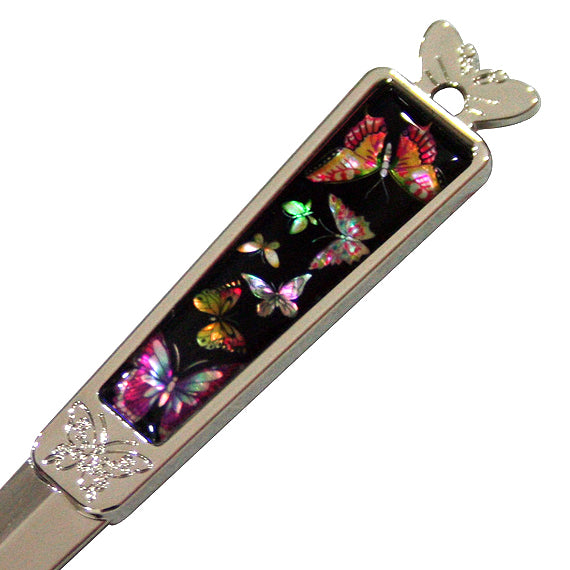 ther of Pearl Butterfly Metal Sword Knife Blade Desk Envelope Letter Opener