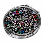 Mother of Pearl Art Deco Makeup Cosmetic Compact Handbag Beauty Hand Mini Mirror