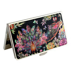 MOP Peacock Design Business Credit Name Pocket Slim ID Card Case Holder Wallet 