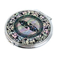 MOP Double Bird Design Compact Cosmetic Magnifying Makeup Handbag Beauty Mirror