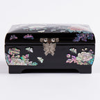 Mother of Pearl Wood Jewelry Trinket Keepsake Chest Ring Case Gift Box Storage 