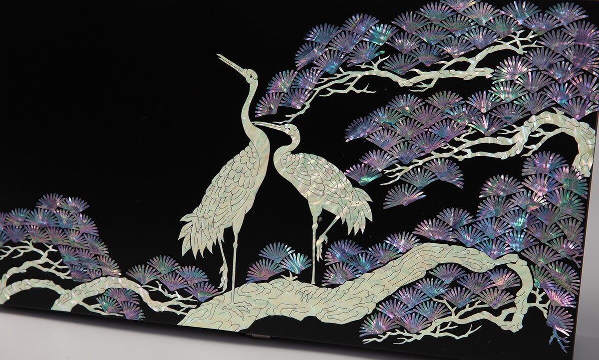 Mother of Pearl Bird Sunglass Box Eyeglasses Display Storage Show Case Holder