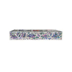 Mother of Pearl Inlay Desk Wood Pen Pencil Brush Holder Lid Case Box Organizer