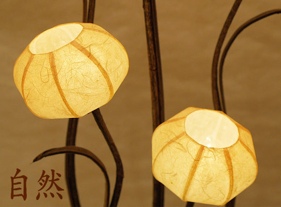 Mulberry Yellow Paper Ball Art Shade Lantern Asian Table Floor Touch Light Lamp