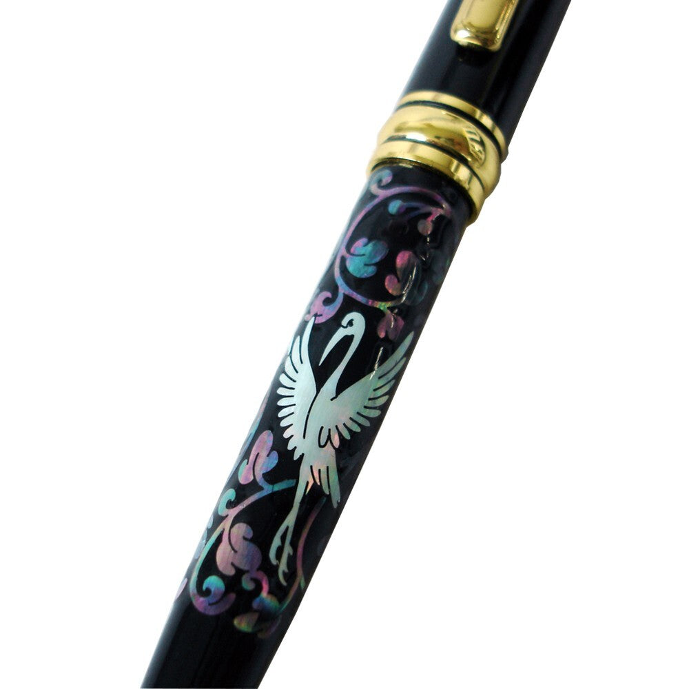 Mother of Pearl Retractable Bird Luxury Handmade Executive Gift Ballpoint Pen