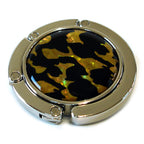  Mother of Pearl Tiger Skin Foldable Purse Bag Caddy Handbag Holder Hanger Hook