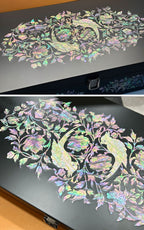 Mother of Pearl Parrot Sunglasses Box Eyeglasses Display Storage Case Organizer