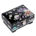 Mother of Pearl Wood Jewelry Trinket Keepsake Chest Ring Case Gift Box Storage 