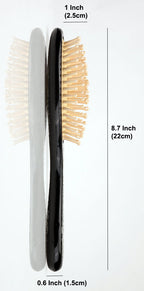 Mother of Pearl Scalp Massage Tangle Detangler Wood Comb Hair Brush