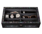 Mother of Pearl Wood Sunglasses Box Eyeglasses Display Storage Organizer Holder 