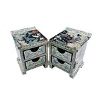 Mother of Pearl Art Secret Jewelry Box Gift Trinket Keepsake Treasure Chest Case