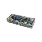 2024 Dragon Zodiac Desk Wood Pen Pencil Brush Holder Lid Case Box Gift Storage