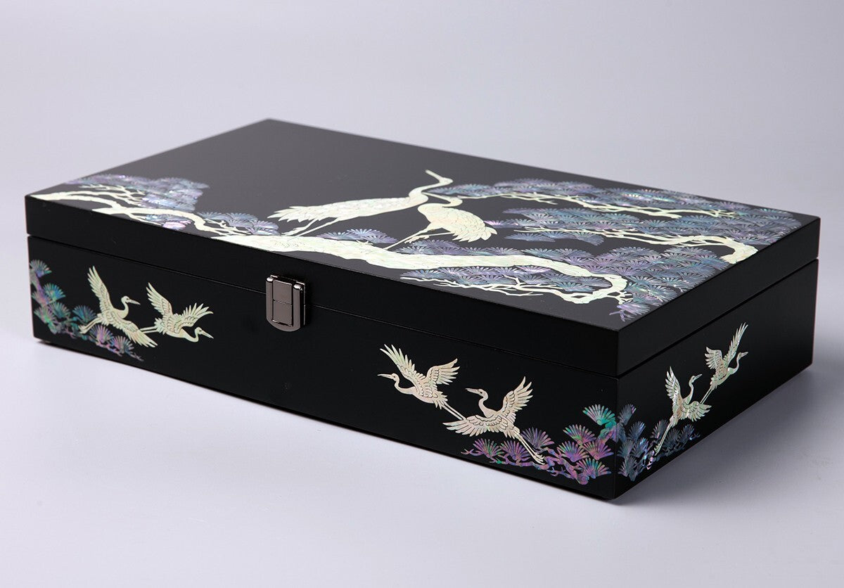 Mother of Pearl Bird Sunglass Box Eyeglasses Display Storage Show Case Holder
