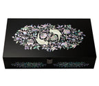 Mother of Pearl Parrot Sunglasses Box Eyeglasses Display Storage Case Organizer
