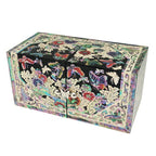 Mother of Pearl Butterfly Secret Treasure Jewelry Box Chest Ring Case Storage