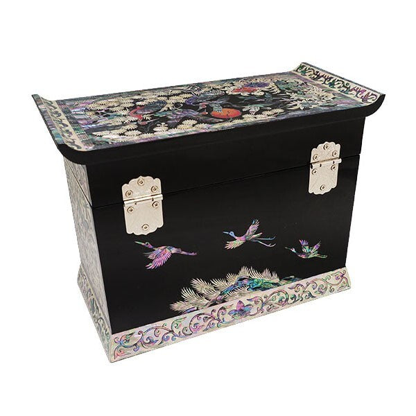 Mother of Pearl Art Drawer Jewelry Box Gift Trinket Keepsake Treasure Chest Case