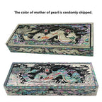2024 Dragon Zodiac Desk Wood Pen Pencil Brush Holder Lid Case Box Gift Storage
