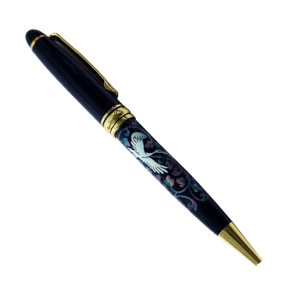 Mother of Pearl Retractable Bird Luxury Handmade Executive Gift Ballpoint Pen