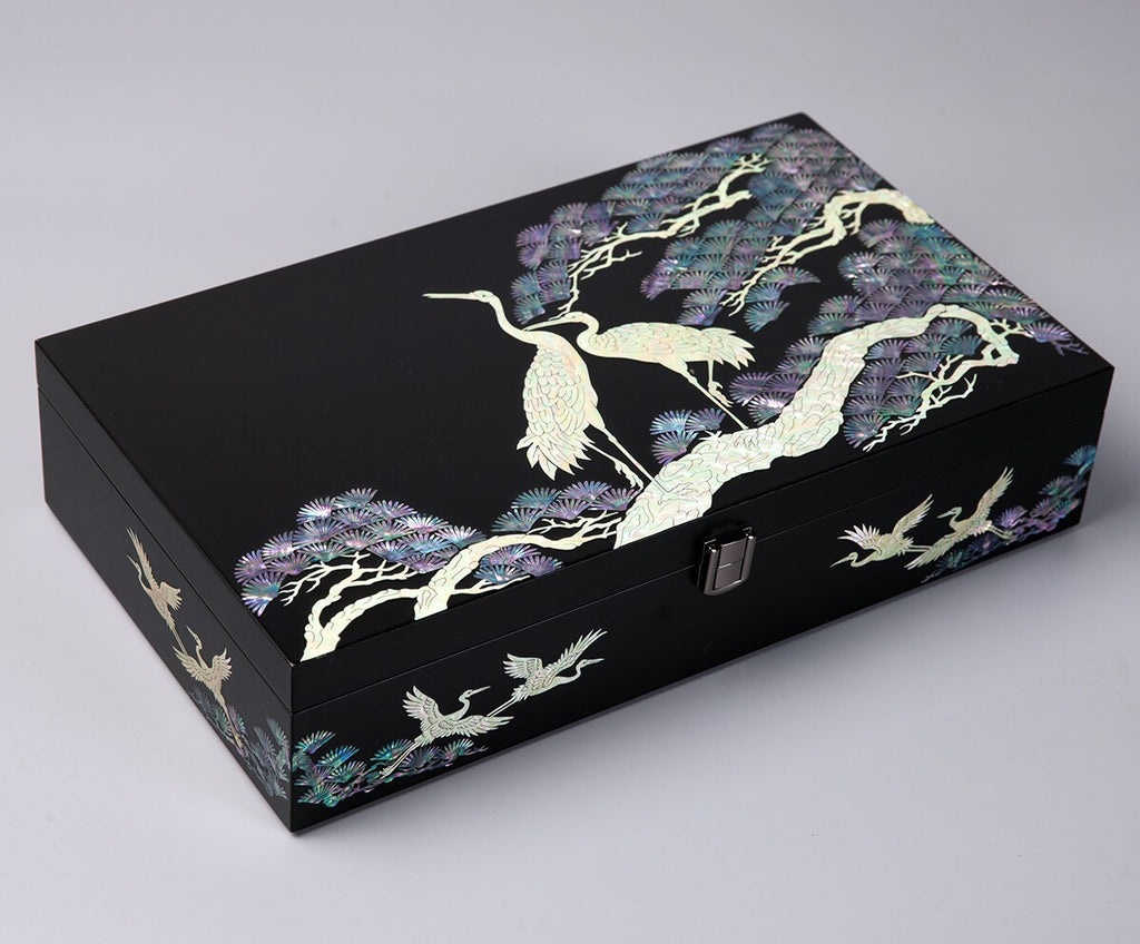 Mother of Pearl Bird Sunglass Box Eyeglasses Display Storage Show Case Holder