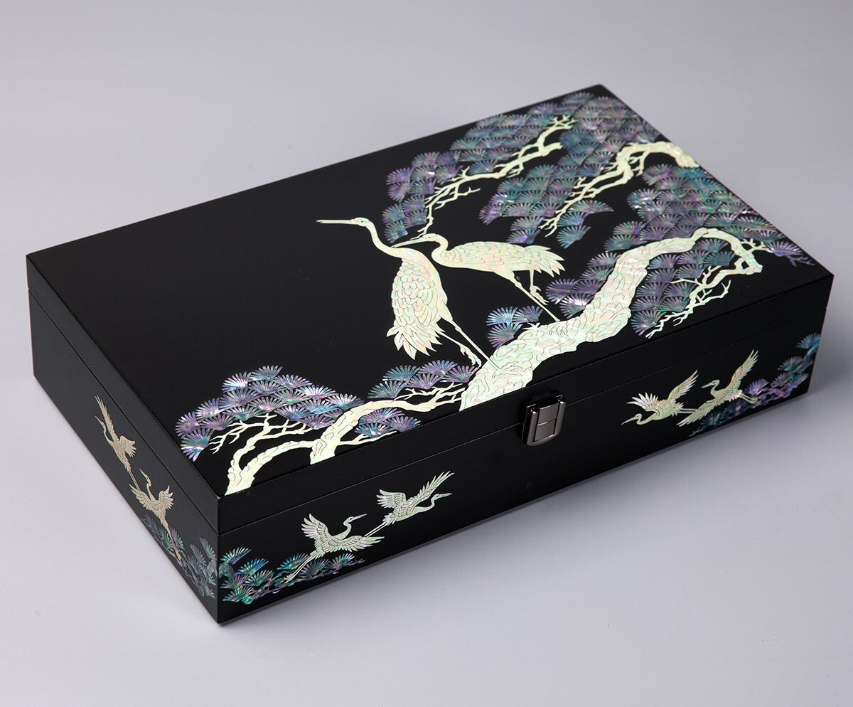 Mother of Pearl Bird Sunglass Box Eyeglasses Display Storage Show Case Holder