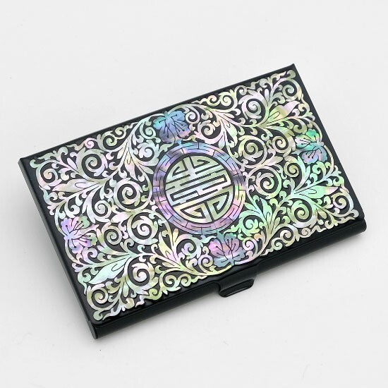 MOP Chinese Charm Design Pocket Handbag Business Name Credit ID Card Case Holder