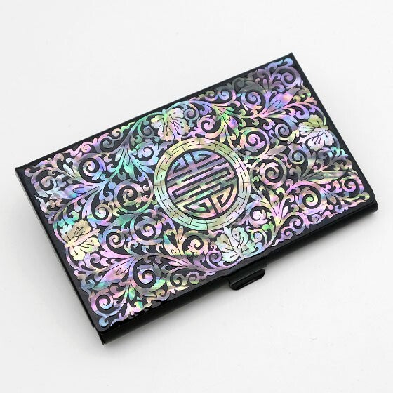MOP Chinese Charm Design Pocket Handbag Business Name Credit ID Card Case Holder