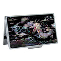 Mother of Pearl Metal Dragon Ball Design Business Credit Name Card Case Holder