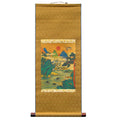 Wall Decor Art Silk Hanging Scroll Folk Landscape Home Longevity Painting Print
