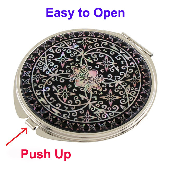 MOP Magnifying Compact Cosmetic Makeup Purse Beauty Unique Pocket Handbag Mirror