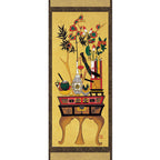 Wall Living Room Decor Hanging Scroll Korean Folk Flower Vase Art Painting Print