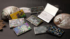 Mother of Pearl Boat Metal RFID Block Business Credit Name ID Card Case Holder