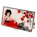 MOP Korean Beauty Hanbok Metal RFID Block Business Credit Name Card Case Holder