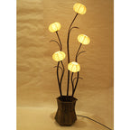 Mulberry Yellow Paper Ball Art Shade Lantern Asian Table Floor Touch Light Lamp