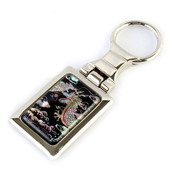 Mother of Pearl Dragon Keychain & Bag Charm – Metal Premium Korean Craft
