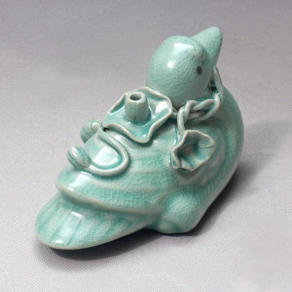Korean Celadon Porcelain Duck Figurine Water Dropper
