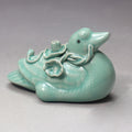 Korean Celadon Porcelain Duck Figurine Water Dropper