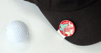 Mother of Pearl Set of 2 Red Golf Ball Marker with Butterfly and Chrysanthemum Design
