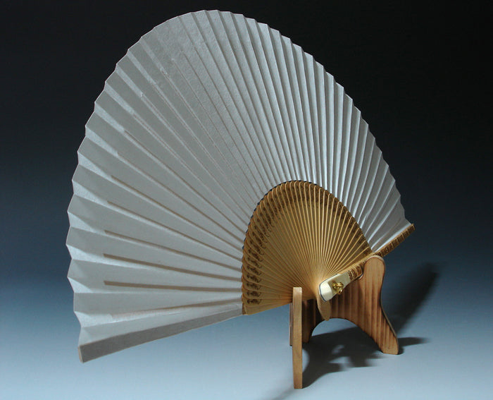 Premium White Korean Mulberry Paper Folding Fan