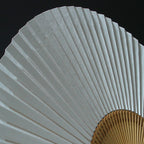 Premium White Korean Mulberry Paper Folding Fan